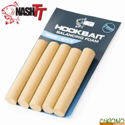 Mousse Nash Hookbait Balancing Foam Beige 7x45mm (par 5)