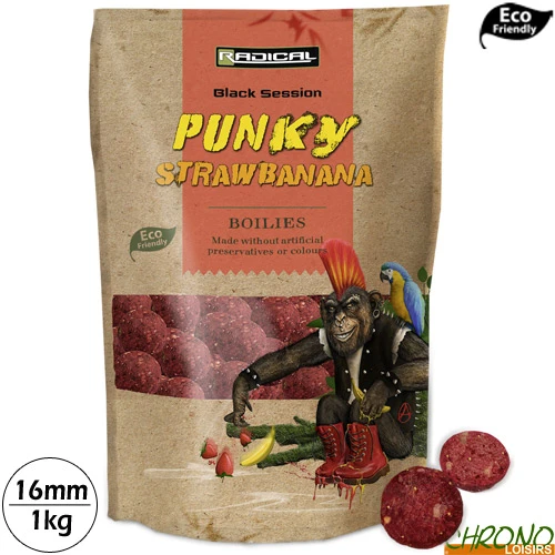 Bouillettes Radical Punky Strawbanana 16mm 1kg 1 Bouillettes Radical Punky Strawbanana 16mm 1kg