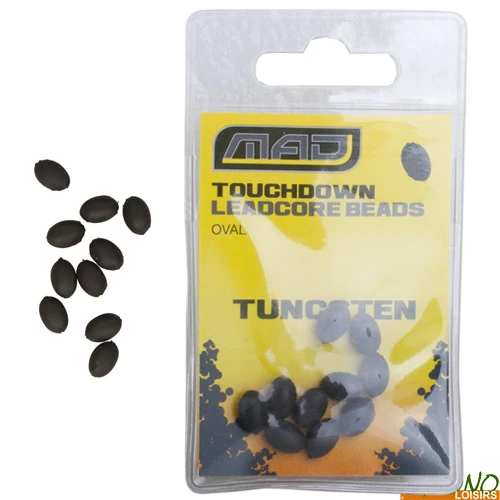 MAD® Perle MAD Touchdown Oval Leadcore Beads (par 10) 1 MAD® Perle MAD Touchdown Oval Leadcore Beads (par 10)