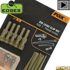 Kit Montage Fox Edges Zig Lead Clip Taille 7 (par 5)