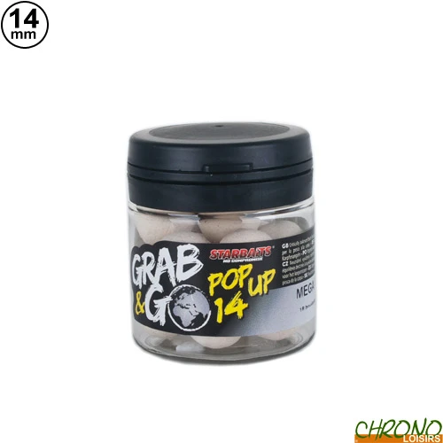 Pop Ups Starbaits Grab & Go Mega Fish 14mm 20g 1 Pop Ups Starbaits Grab & Go Mega Fish 14mm 20g