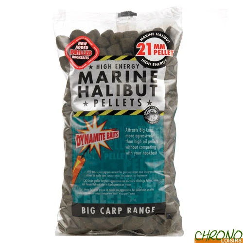 Pellets Dynamite Baits Marine Halibut Pré Percés 21mm 900g 1 Pellets Dynamite Baits Marine Halibut Pré Percés 21mm 900g