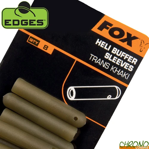 Tétine Fox Edges Heli Buffer Sleeves Khaki (par 8) 1 Tétine Fox Edges Heli Buffer Sleeves Khaki (par 8)