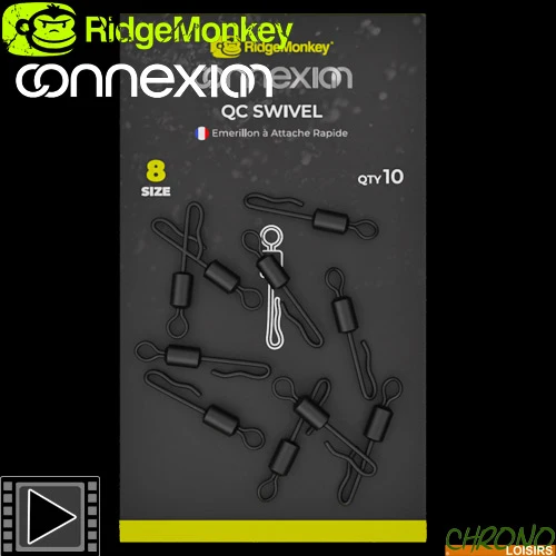 Emerillon RidgeMonkey Connexion QC T8 (par 10) 1 Emerillon RidgeMonkey Connexion QC T8 (par 10)