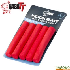 Mousse Nash Hookbait Balancing Foam Rouge 7x45mm (par 5)