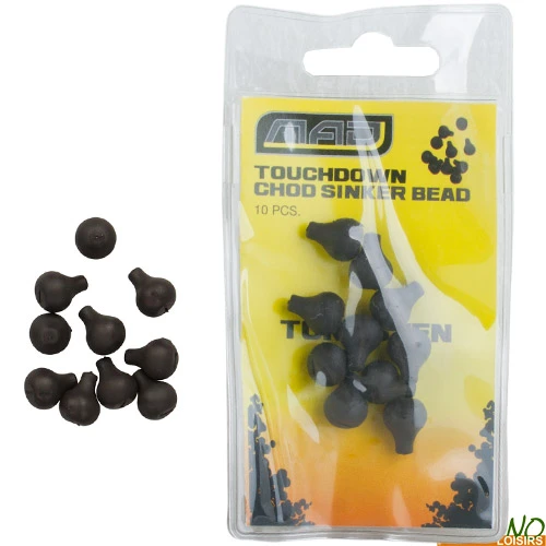 MAD® Perle MAD Touchdown Chod Sinker Bead (par 10) 1 MAD® Perle MAD Touchdown Chod Sinker Bead (par 10)