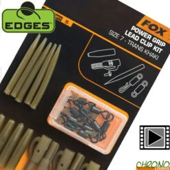 Kit Montage Fox Edges Clip Plomb Power Grip (par 5)