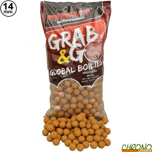 Bouillettes Starbaits Grab & Go Sweet Corn 14mm 2.5kg 1 Bouillettes Starbaits Grab & Go Sweet Corn 14mm 2.5kg