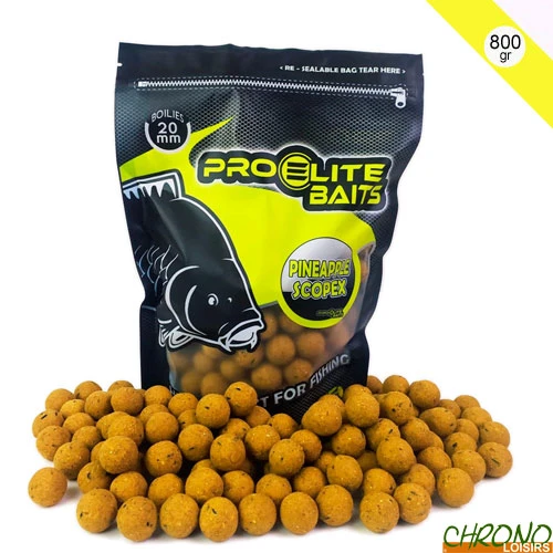 Bouillettes Pro Elite Baits Pineapple & Scopex 20mm 800g 1 Bouillettes Pro Elite Baits Pineapple & Scopex 20mm 800g