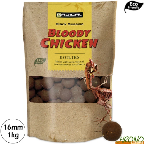 Bouillettes Radical Bloody Chicken 16mm 1kg 1 Bouillettes Radical Bloody Chicken 16mm 1kg