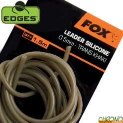 Tube Silicone Fox Edges Leader Khaki 0.5mm (1.5m)