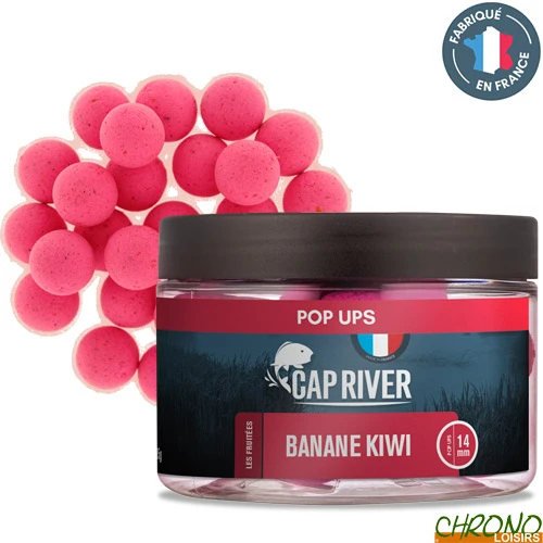 Pop Ups Cap River Banane Kiwi 14mm 40g 1 Pop Ups Cap River Banane Kiwi 14mm 40g