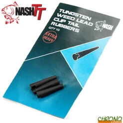Tétine Nash Tungsten Weed Lead Clip Tail Rubber (par 10)