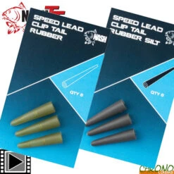 Tétine Nash Speed Lead Clip Tail Rubber (par 8)