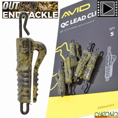 Clip Plomb Avid Carp Quick Change (par 5) 1 Clip Plomb Avid Carp Quick Change (par 5)