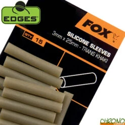 Manchon Fox Silicone Edges Khaki 3mm X 25mm (par 15)