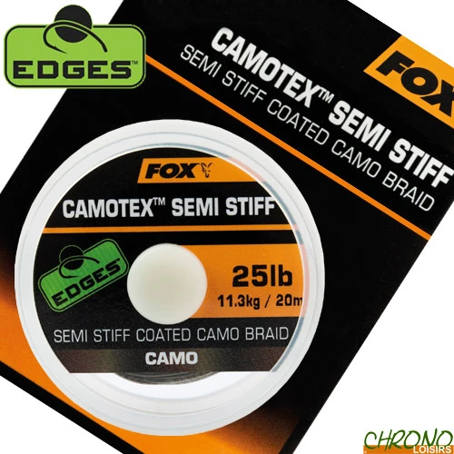 Tresse Fox Camotex Semi Stiff Coated Camo 20m 1 Tresse Fox Camotex Semi Stiff Coated Camo 20m