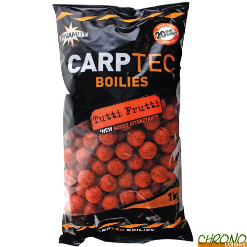 Bouillettes Dynamite Baits Carptec Tutti Frutti 20mm 1kg 1 Bouillettes Dynamite Baits Carptec Tutti Frutti 20mm 1kg